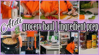 *NEW* SPRING ALDI GROCERY HAUL🌸2022 | INGREDIENT PREP & PRODUCE PREP & COOK WITH ME👩🏻‍🍳|ez tingz