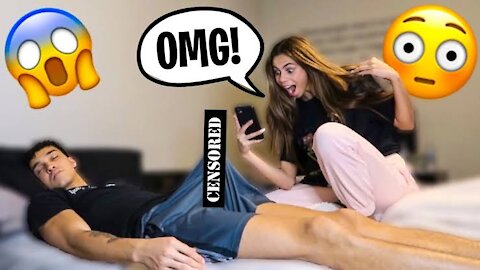 WAKING UP "BRICK' PRANK ON MY GIRLFRIEND! *cute reaction*