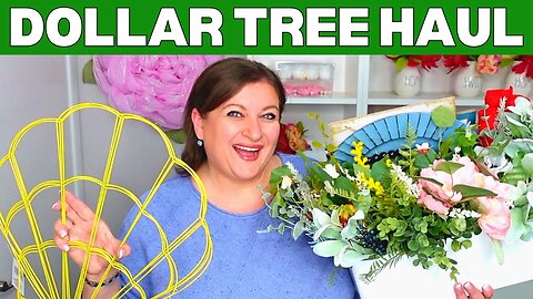 NEW Dollar Tree CRAFT HAUL | Spring Summer Wreath Supplies