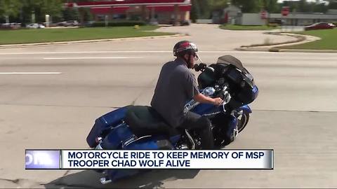 Motorcycle ride to keep memory of MSP Trooper Chad Wold alive