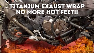 No more hot feet when riding slow technical terrain. Honda Africa Twin Titanium Header Wrap.