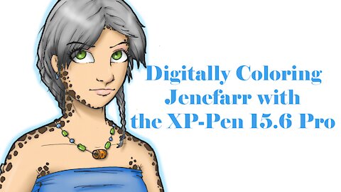 Coloring my Character Jenefarr with my new XP-Pen tablet
