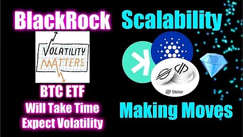 BlackRock Bitcoin ETF Will Take Time, XLM And Kaspa Making Moves