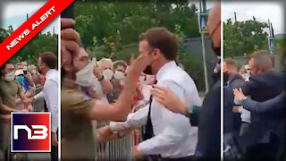 GOING VIRAL: Watch French President Macron Get Slapped In the Face in Public