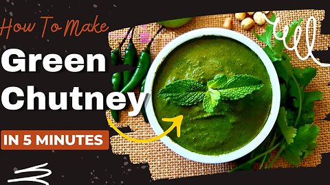 Dhaniya Pudina Chutney Recipe | Homemade Green Chutni | Easy Coriander Mint Dip Recipe