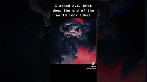 I asked AI What does the end of the world look like? #ai #vfx #shorts