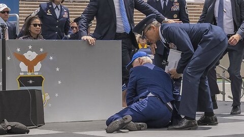 President Biden falls on stage while giving out diplomas at U.S. Air Force Academy graduation