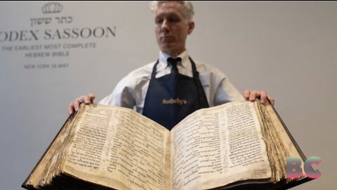 Hebrew Bible Sells for $38 Million