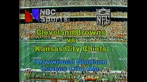 1979-09-09 Cleveland Browns vs Kansas City Chiefs