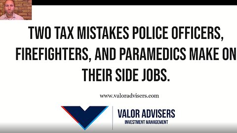 Two Tax Mistakes Police Officers, Firefighters, and Paramedics Make On Their Side Jobs