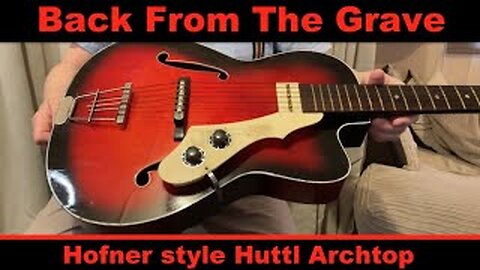 I love it! 1953/54 Wolfgang HÜTTL Huettl semi-acoustic guitar back from the dead. Beautiful guitar.