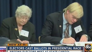 Electors cast ballots in presidential race