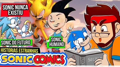 SONIC HUMANO?! - 10 Historias Bizarras do SONIC nos quadrinhos | Rk play