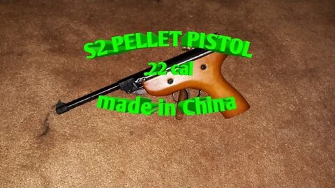 S2 .22 caliber pellet pistol