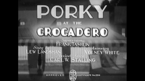 1938, 2-5, Looney Tunes, Porky at the Crocadero