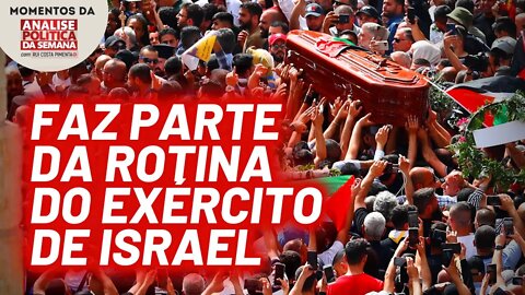 Exército israelense ataca manifestação em enterro de jornalista palestina | Momentos