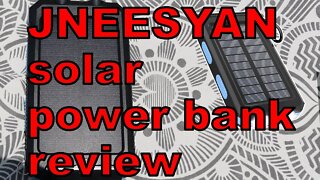 JNEESYAN 20000mAh Portable Power Bank Solar