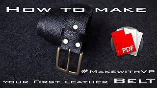 How to make your first simple Belt / FREE PATTERN