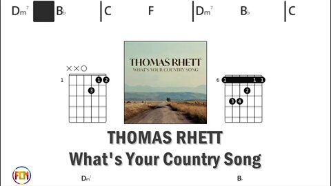 THOMAS RHETT What's Your Country Song - Guitar Chords & Lyrics HD