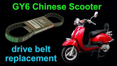 Drive belt replacement on a 150cc GY6 Chinese Scooter