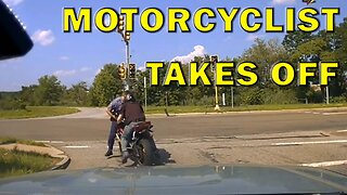 Motorcyclist Almost Runs Over Officer During Traffic Stop On Video - LEO Round Table S08E122