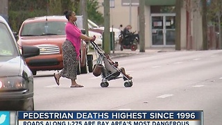 Pedestrian deaths highest since 1996