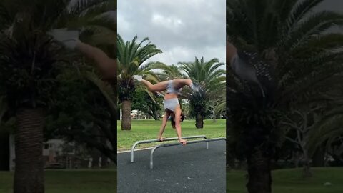 Handstand at the park