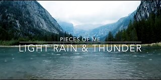 Light Rain & Thunder | 2 HOURS Sounds of Light Rain & Distant Thunder