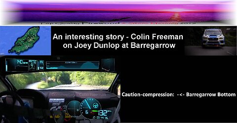 In-car Subaru WRX STi, Colin Freeman on Joey Dunlop King of The Mountain, Isle of Man TT, full send