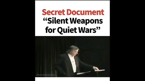 DAVID ICKE about SILENT WEAPONS FOR QUIET WARS