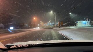 Driving & Singing in the Snow