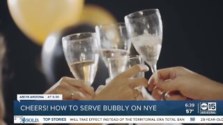 Cheers! The perfect way to serve Champagne on New Year's Eve