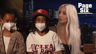 Kim Kardashian scolds sons again for 'making so much noise' on 'Tonight Show'