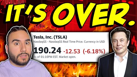 Tesla Stock In FREE FALL MODE⛔️