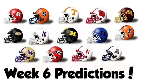 Weeek 6 College Football LIVE CHAT, Predictions, and Upset Alerts!