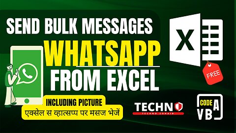 Fully Automated Bulk Whatsapp Message Sender Using Excel Sheet with Image