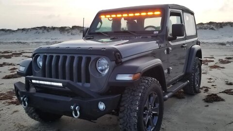 The best stealth lightbar for a JEEP Wrangler-Quadratec LED Interior Mount 50”