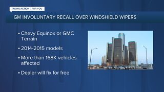 GM recalls nearly 682,000 SUVs; windshield wipers can fail