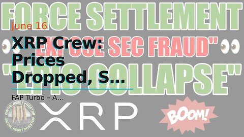 XRP Crew: Prices Dropped, So I BOUGHT MORE CRYPTO TODAY