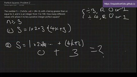 6th Grade Perfect Squares: Problem 2