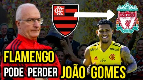 RENOVAÇÃO COM JOÃO GOMES NÃO AVANÇA E FLAMENGO PODE PERDER JOGADOR PARA CLUBE INGLÊS