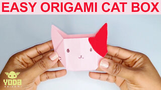 How To Make an Origami Cat Box - Easy And Step By Step Tutorial