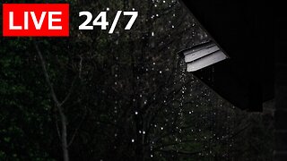 🔴 Rain on a roof for Sleeping 24/7, sleep better with rain sounds