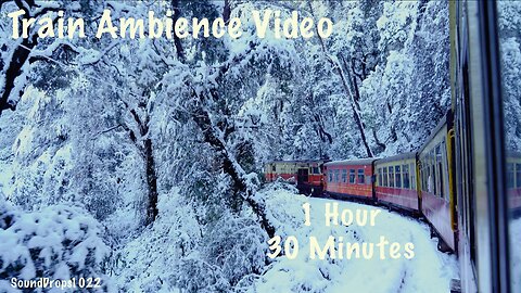 1 Hour 30 Minutes in a Snowy Symphony: Piano and Train