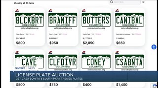 Casa Bonita/South Park license plates auction ends tonight