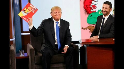 Donald Trump on Jimmy Kimmel 2016 with Winners aren't losers funny book, best prices on my Etsy, Ebay, my links of it in my comments