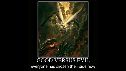 This is a War between Good Versus Evil 🙏🎚️v👹🦉