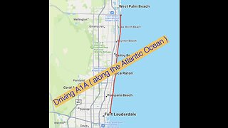 Donald Trump's Mar-a-Lago home driving from Fort Lauderdale A1A ( along Atlantic Ocean )