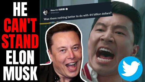 Marvel "Star" Simu Liu SHADES Elon Musk After He Buys Twitter | Hollywood Elites Can't Stand Him!