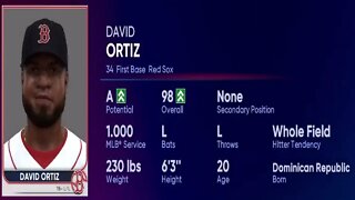 How To Create David Ortiz MLB 22